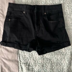 American Eagle Outfitters Black Jean Shorts High-Waisted